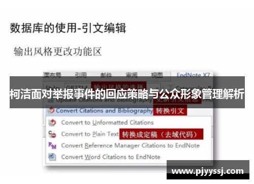 柯洁面对举报事件的回应策略与公众形象管理解析